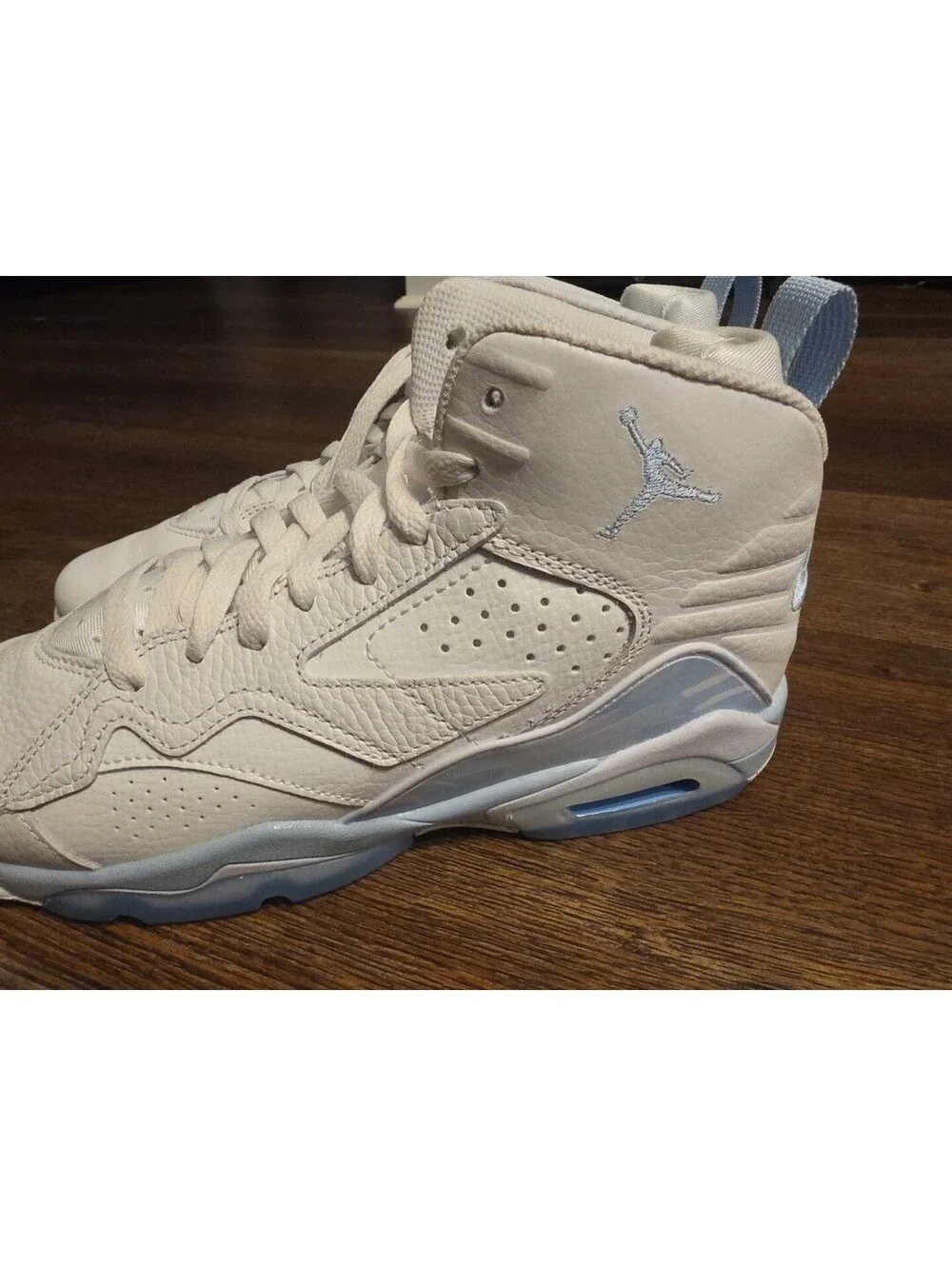 Nike Jordan MVP Sneakers Athletic Kids Shoes US 7Y White & Ice Blue DZ5577-104